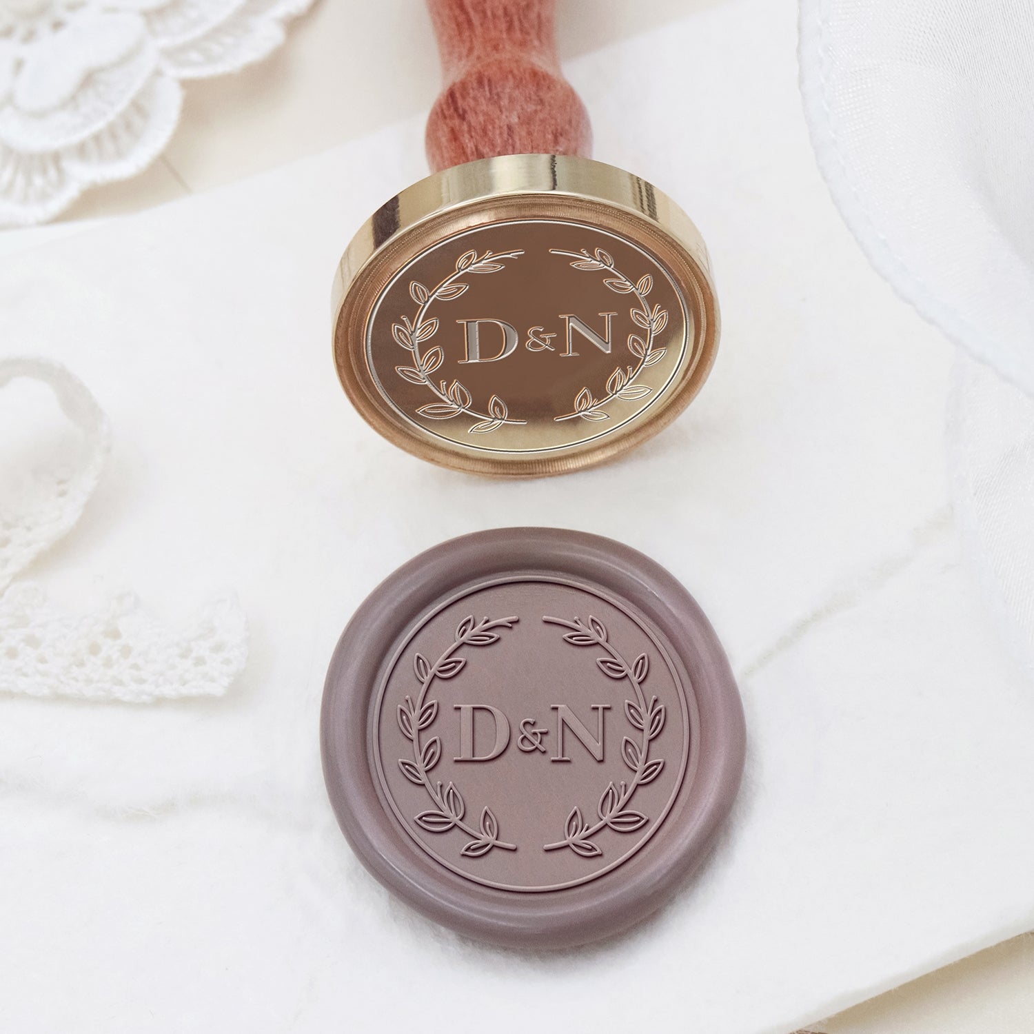 Stamprints Custom Wedding Monogram Wax Seal Stamps 2