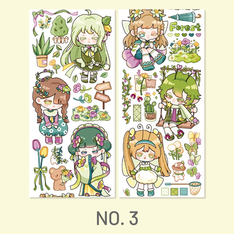 Stamprints Cute Parade Series Cartoon Characters Tape 6