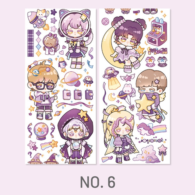 Stamprints Cute Parade Series Cartoon Characters Tape 9