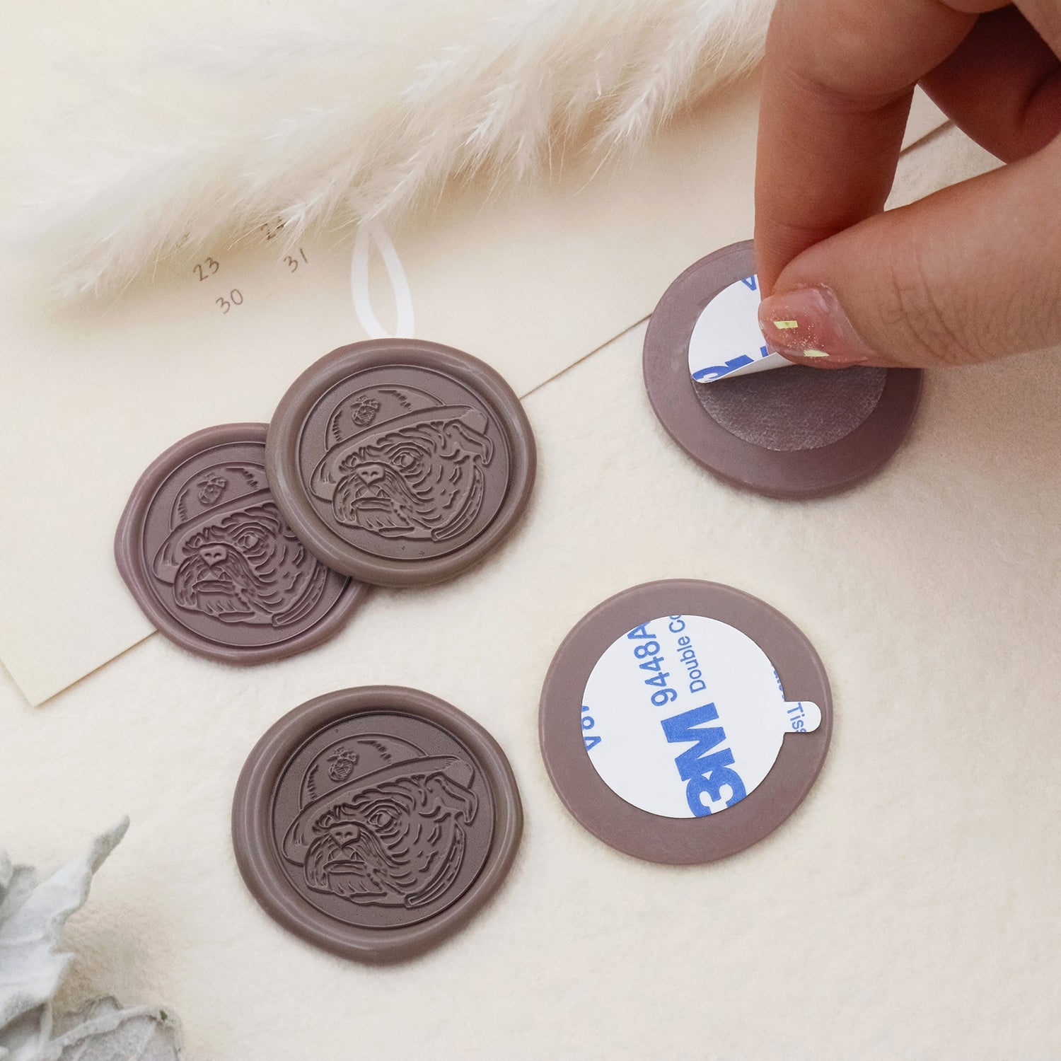 Stamprints Devil Dog Wax-adhesive Wax Seal Stickers - style 12-2