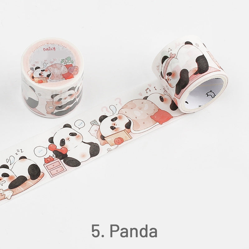 Sanrio Characters Namae Washi Tapes Set - Kawaii Panda - Making