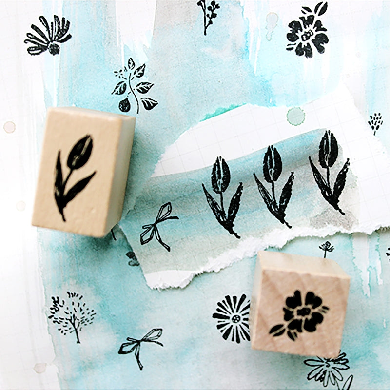 Stamprints Flowers and Plants Set Rubber Stamp 1
