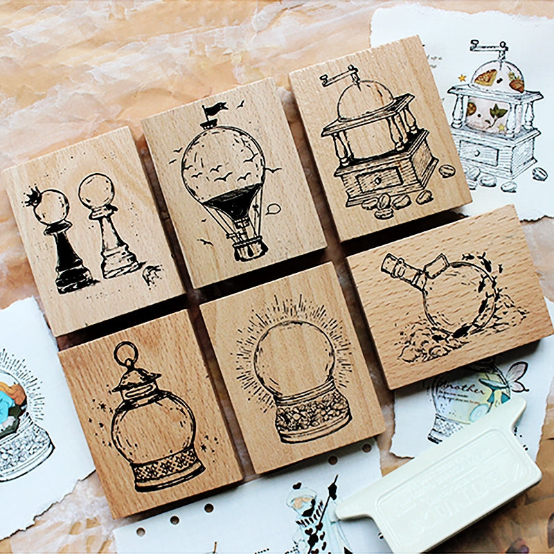 Stamprints Flying House Series Rubber Stamp 1