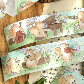 Animal Cute Cartoon Washi Tape - Rabbit, Cat, Dog, Squirrel1