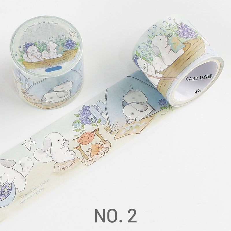 Cute Cartoon Fluffy Animal Washi Tape - Deco&Masking Tape
