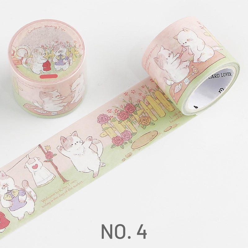 Tape - Holiday Party Cute Cartoon Animal Washi Tape Set