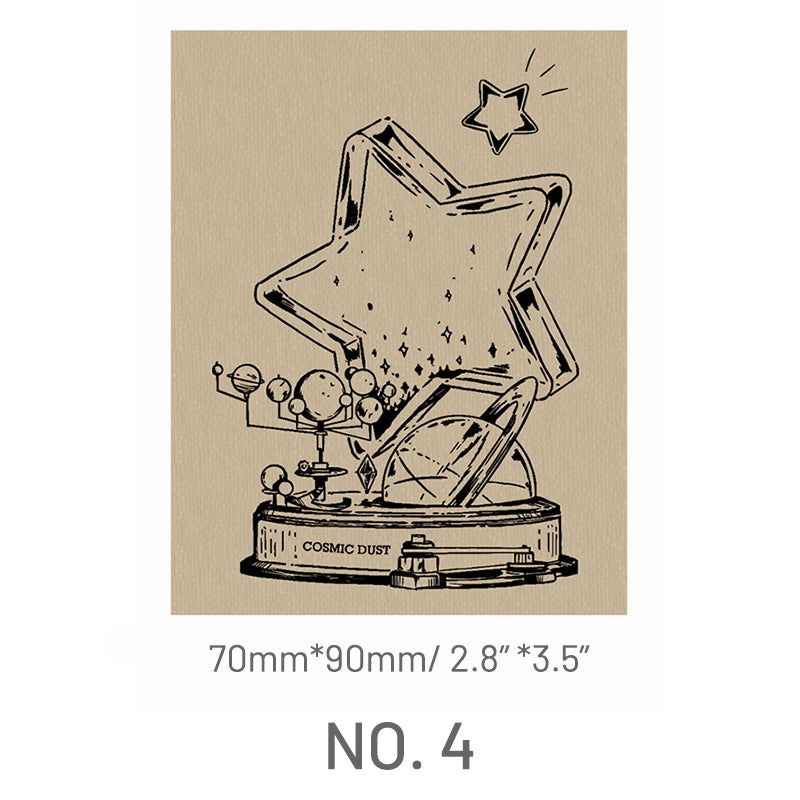 Stamprints Glass Bottle Collage Rubber Stamps 7