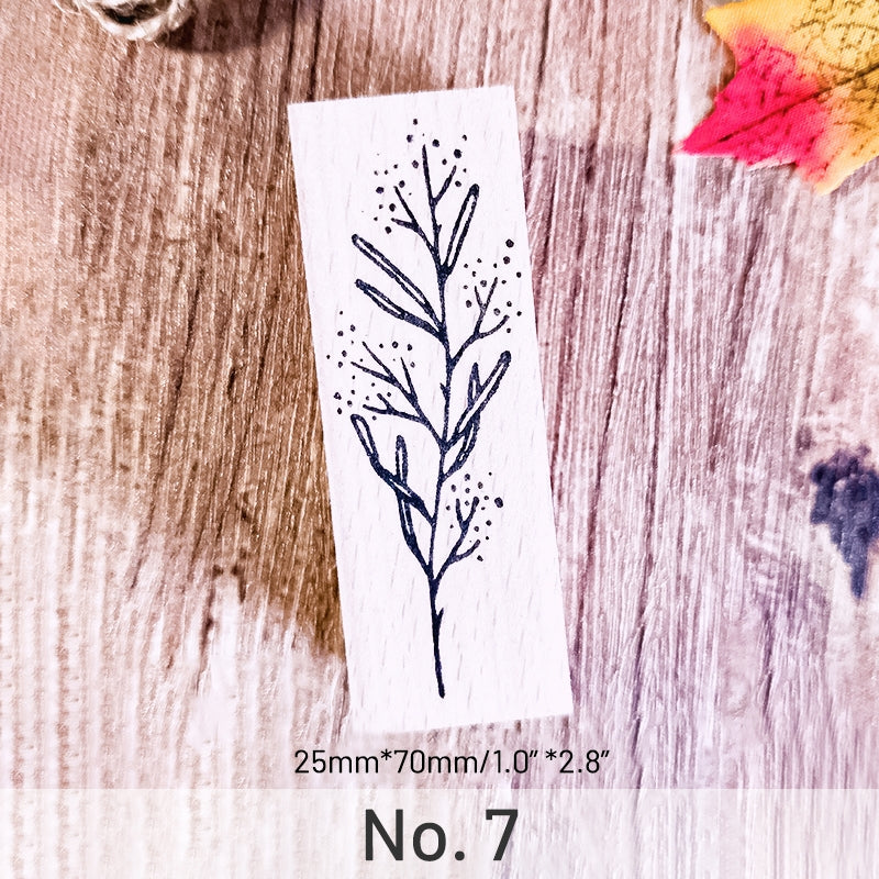 Stamprints Grass Plant Rubber Stamp 10