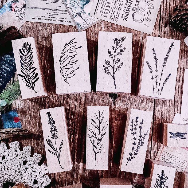 Stamprints Grass Plant Rubber Stamp 1