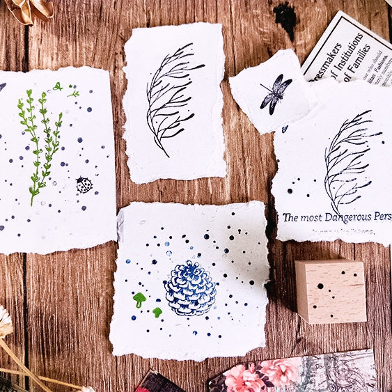 Stamprints Grass Plant Rubber Stamp 2