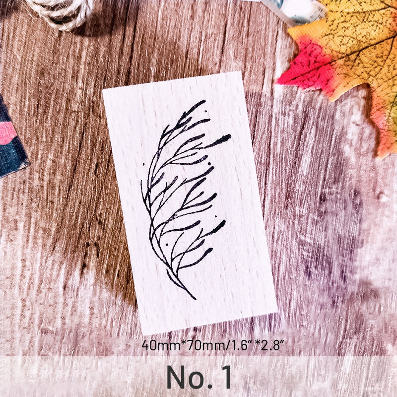 Stamprints Grass Plant Rubber Stamp 4