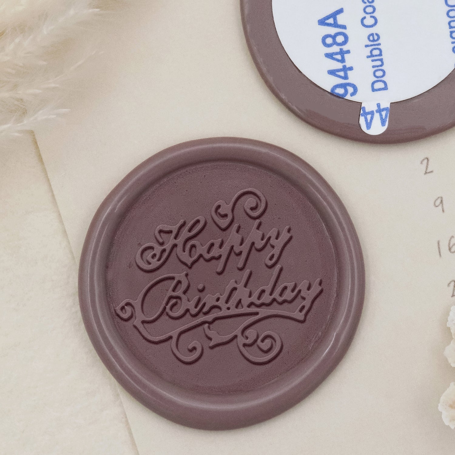Stamprints Greeting Self-adhesive Wax Seal Stickers - Happy Birthday 1