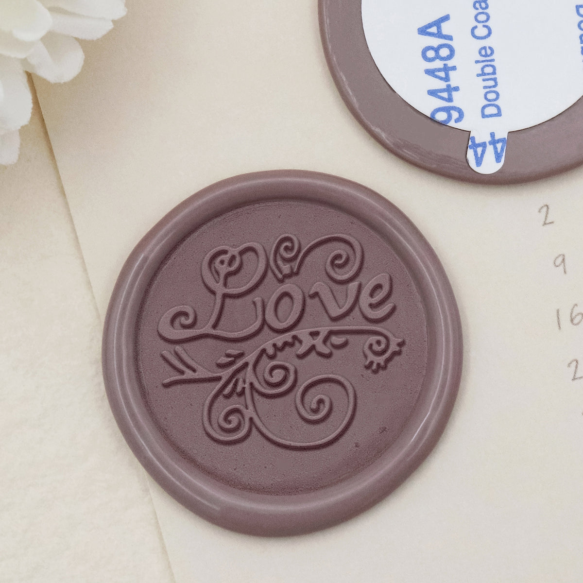 Stamprints Greeting Self-adhesive Wax Seal Stickers - Love 1