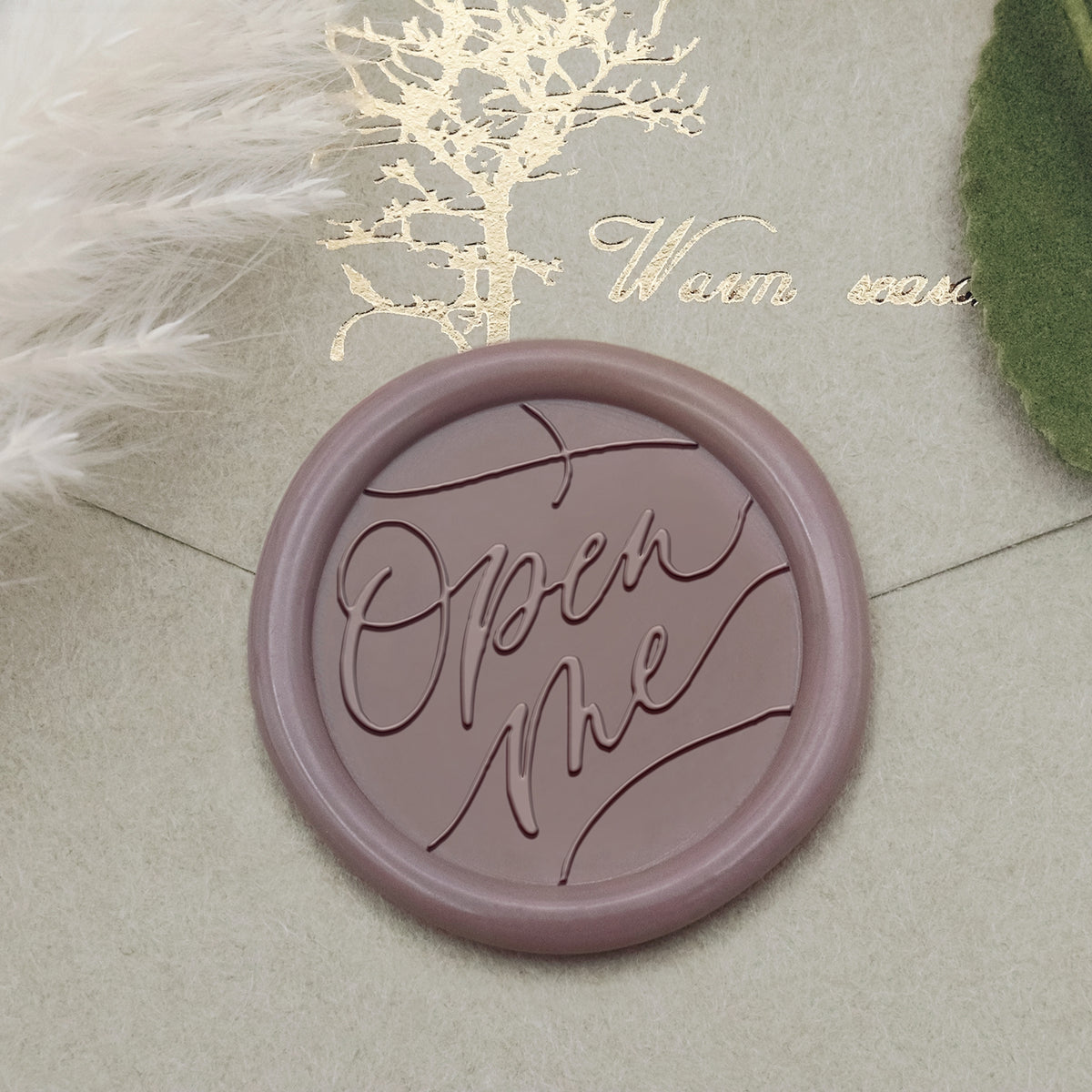 Stamprints Greeting Wax Seal Stamp - Open Me 1