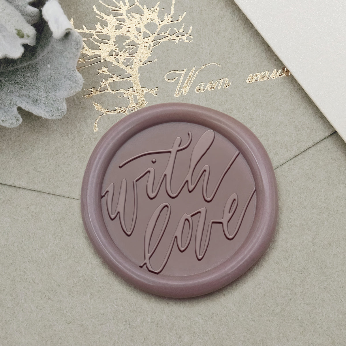Stamprints Greeting Wax Seal Stamp - With Love 1