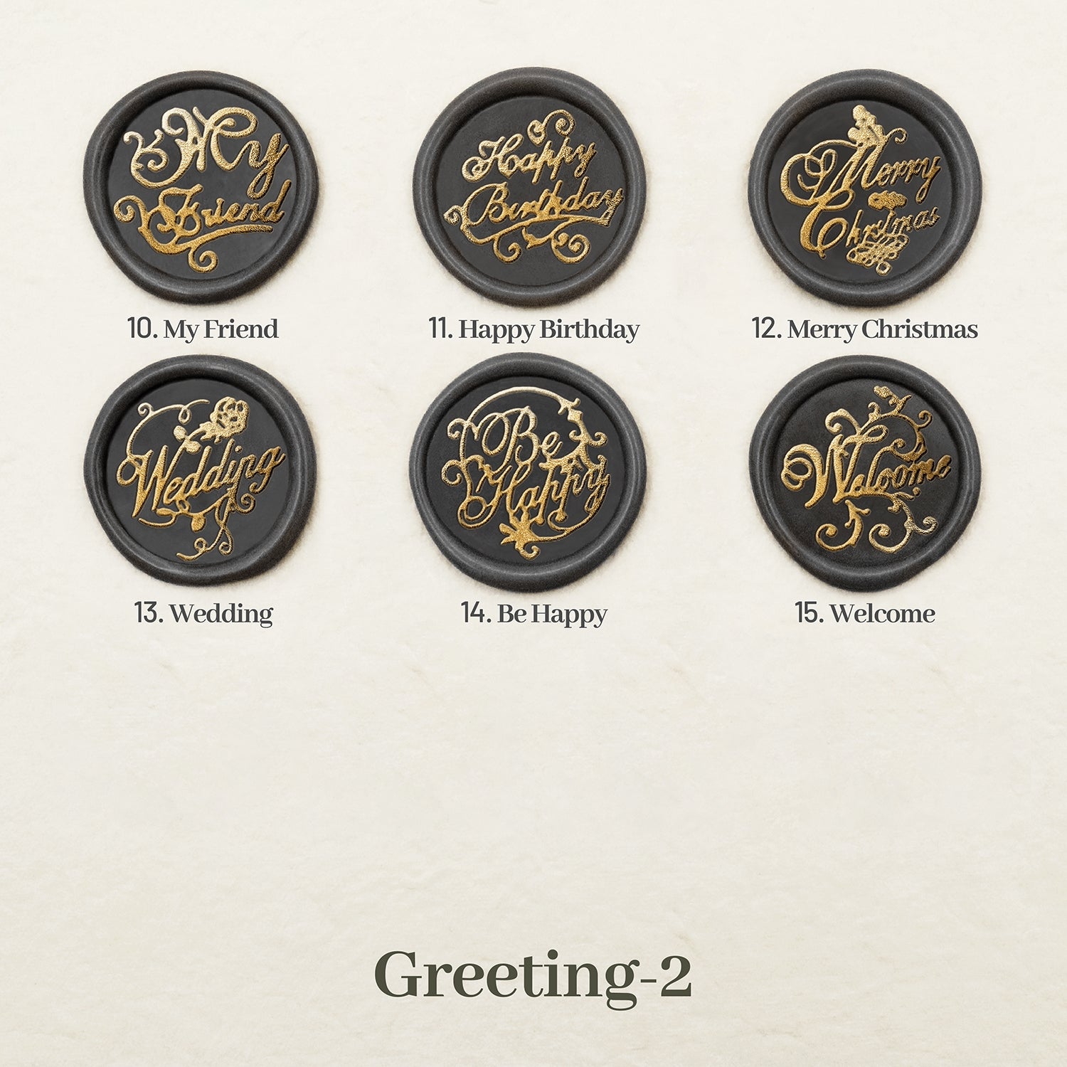 Stamprints Greeting Wax Seal Stamp color