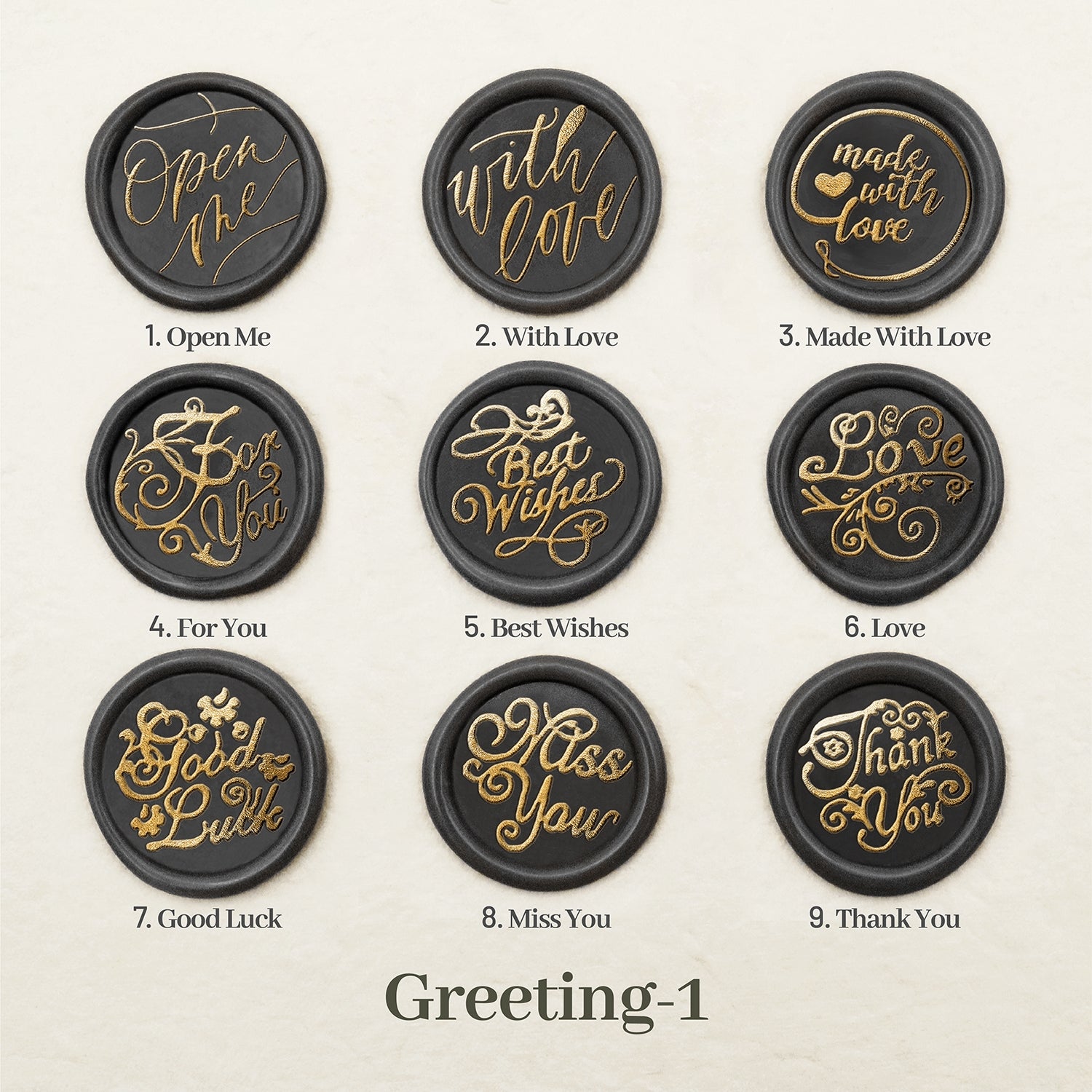 Stamprints Greeting Wax Seal Stamp design 1