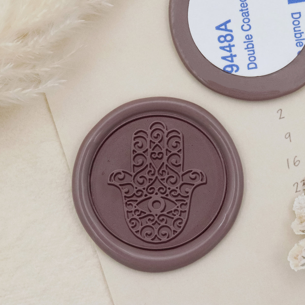 Stamprints Hamsa Wax-adhesive Wax Seal Stickers - style 12-1