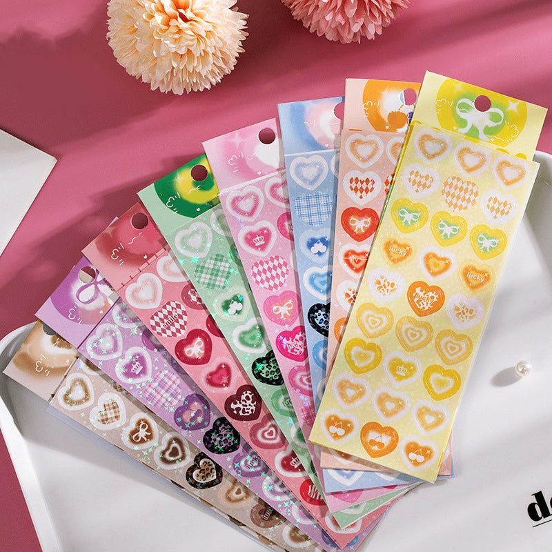 Heart-shaped Sparkle Sticker1