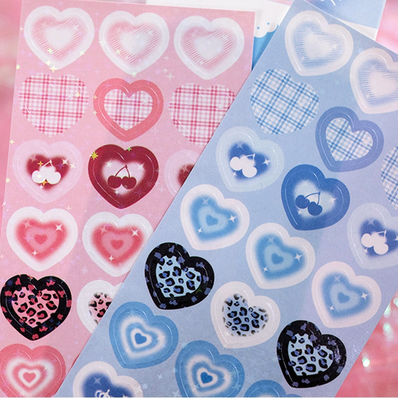 Heart-shaped Sparkle Sticker2