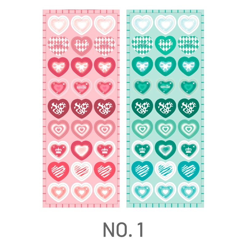 Heart-shaped Sparkle Sticker3