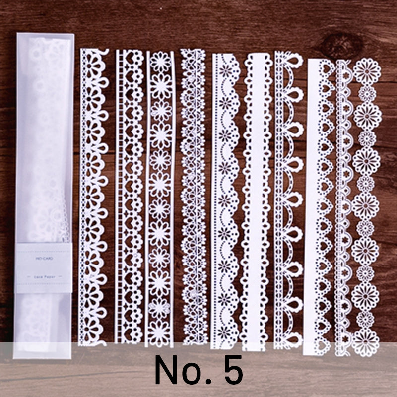 Material Paper - Lace Showroom Vintage Lace Pattern Scrapbook Paper