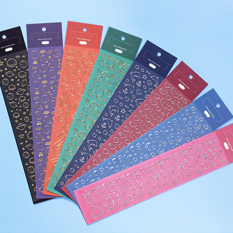 Stamprints Hot Stamping and Silvering PET Small Stickers 1
