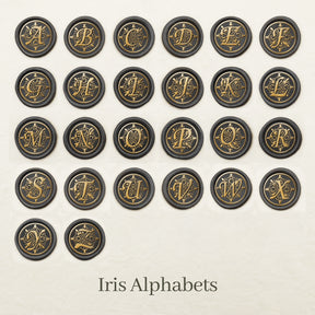 Stamprints Iris Alphabets Wax Seal Stamp design