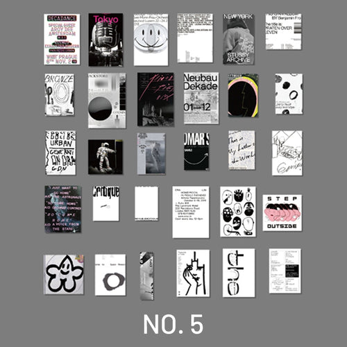 Fashion Magazine Washi Sticker Card Set-Journal Stickers | Stamprints