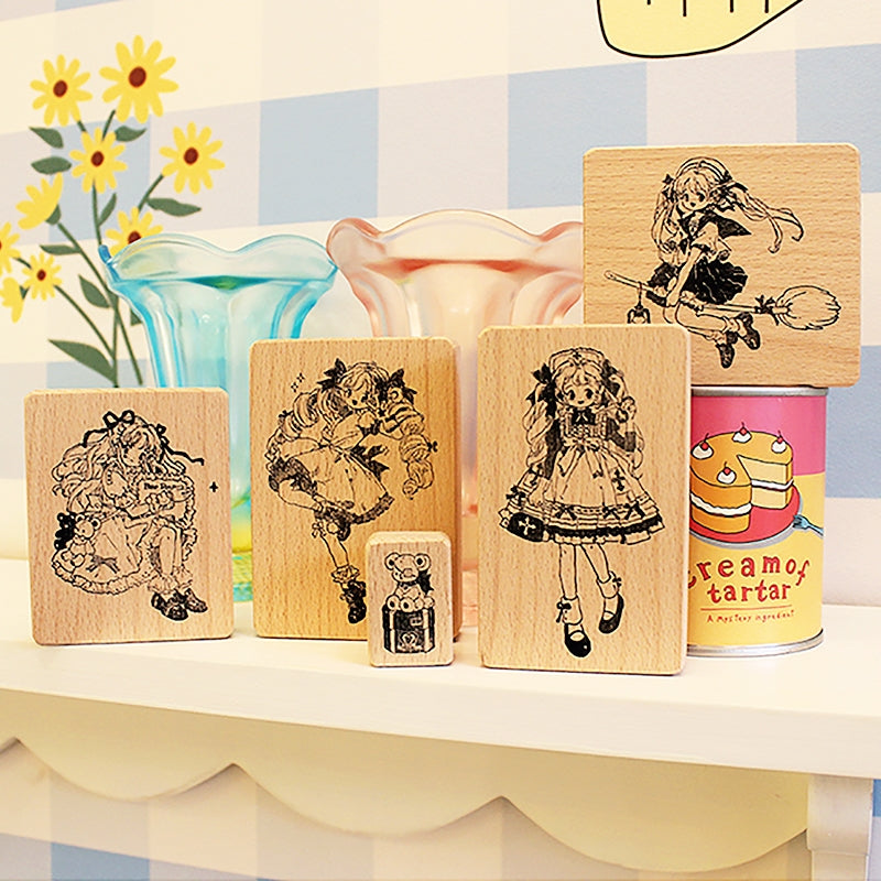Stamprints Magical Girl Rubber Stamp 1