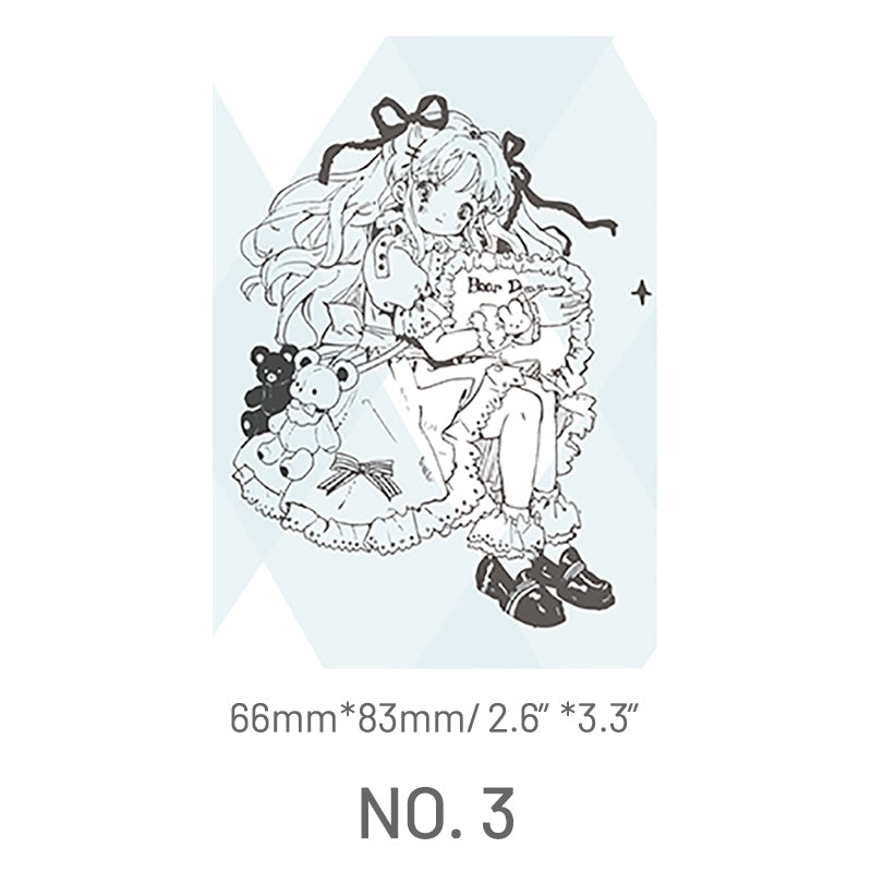 Stamprints Magical Girl Rubber Stamp 6