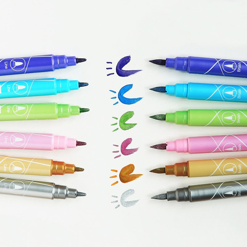 Stamprints Marker Doodle Glitter Coloring Pen 2