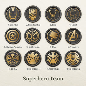 Stamprints Marvel Superheroes Wax Seal Stamps Design