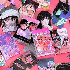 Stamprints Midnight Sweetheart Series Romantic Girl Sticker Book 1
