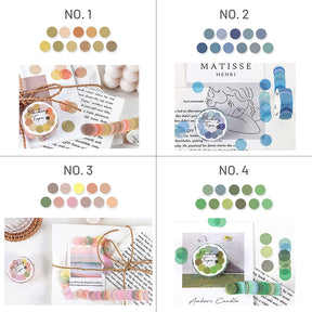Morandi Color Big Dot Decoration Washi Sticker 5