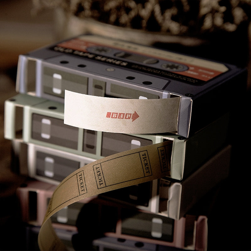 Retro Cassette Dual-Material Tape - Music, Date, Table, Arrow1