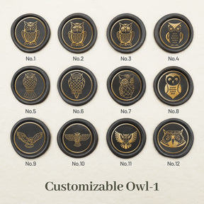 Stamprints Owl Wax Seal Stamp design 1