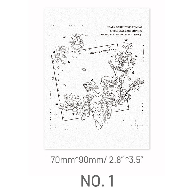 Stamprints Peach Fairy Rubber Stamp 4