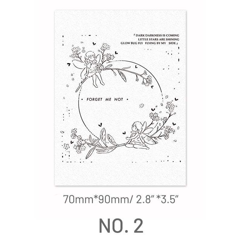 Stamprints Peach Fairy Rubber Stamp 5