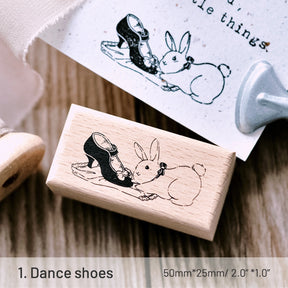 Stamprints Rabbit Dance Rubber Stamp 3