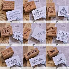Stamprints Retro Gadget Pattern Rubber Stamp 4