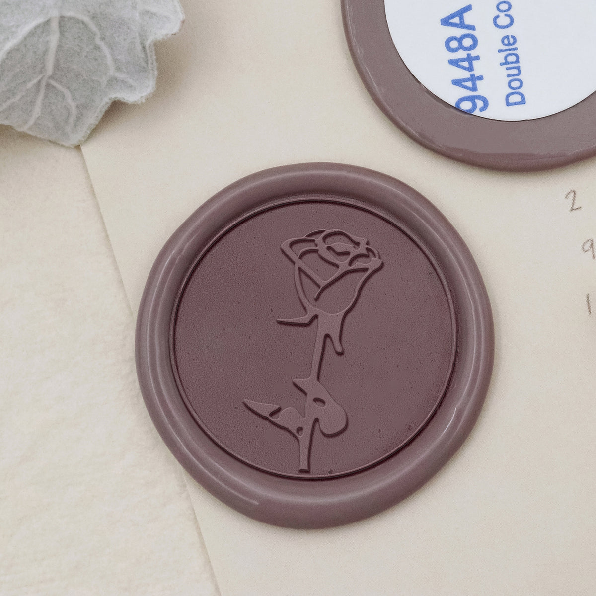 Stamprints Rose Self-adhesive Wax Seal Stickers - style 01
