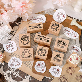 Stamprints Sakura Decorative Series Rubber Stamp 1
