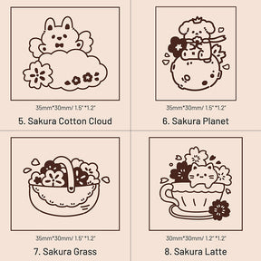 Stamprints Sakura Decorative Series Rubber Stamp 5