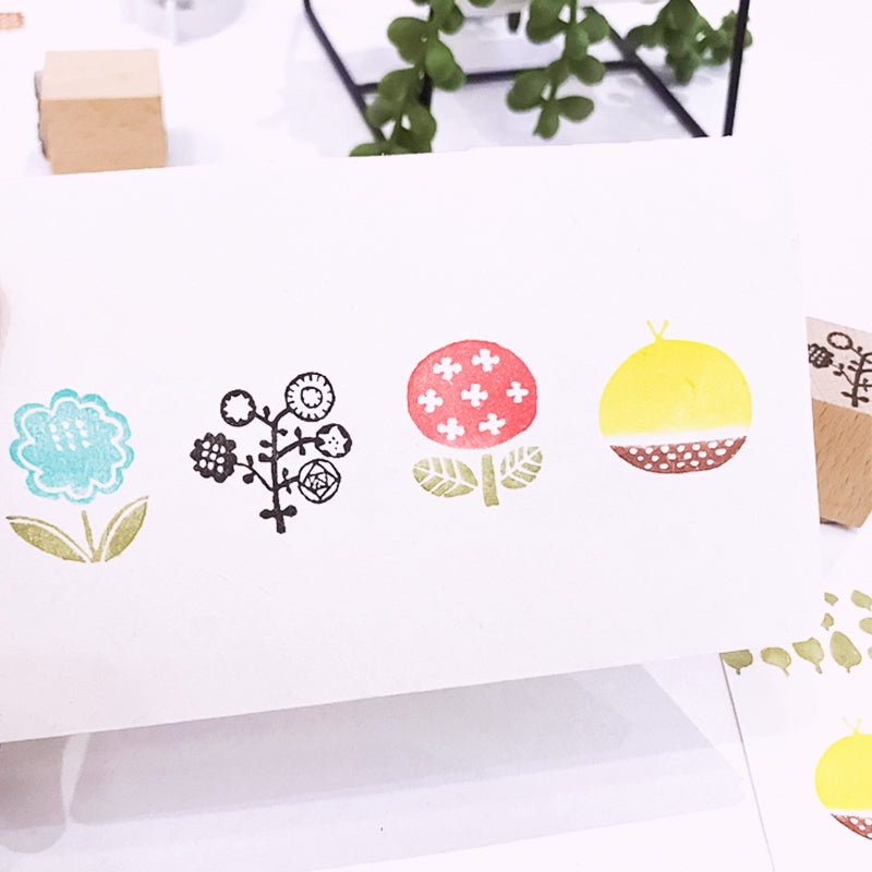 Stamprints Small Fresh Cute Plants Rubber Stamp 2