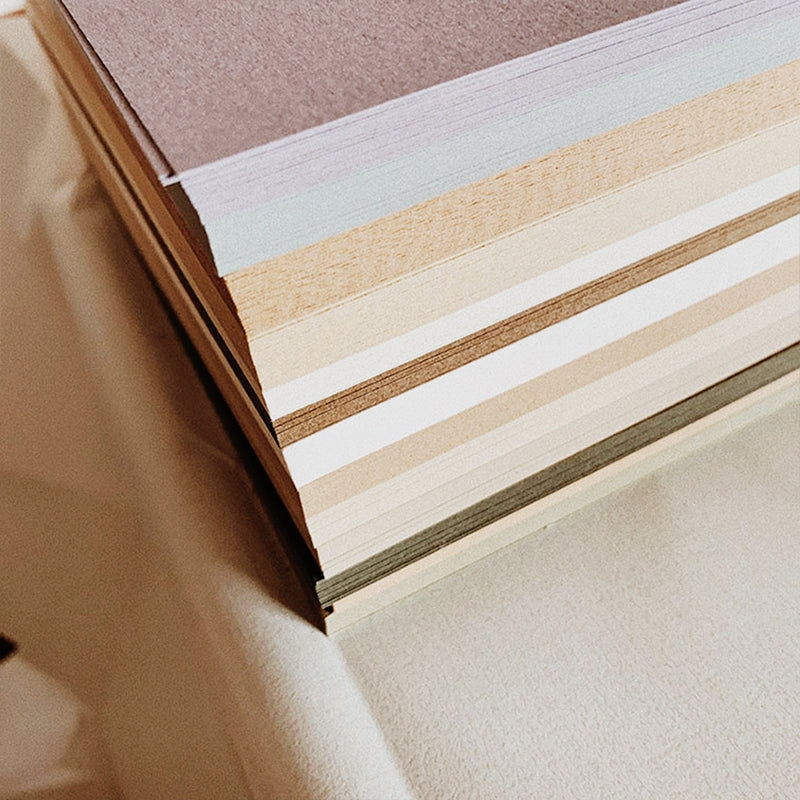 Material Paper - Simple Pure Color Thick Texture Paper
