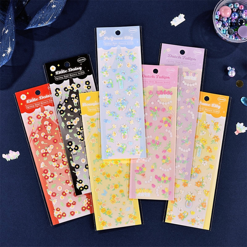 Stamprints Spring Flowers Collection Stickers 1