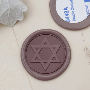 Stamprints Star Of David Wax-adhesive Wax Seal Stickers - style 12-1