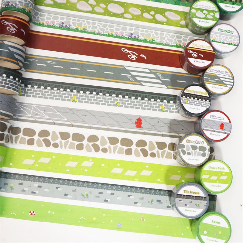 Stamprints Street Road Washi Paper Landscape Tape 2