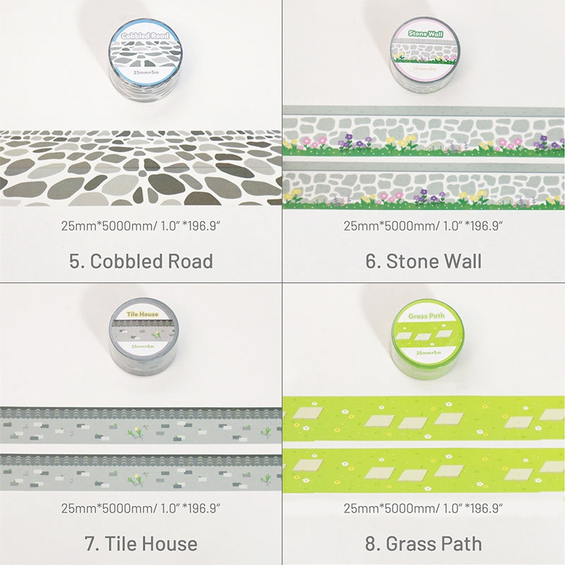 Stamprints Street Road Washi Paper Landscape Tape 4